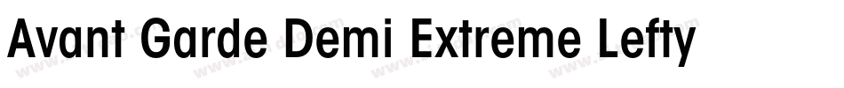 Avant Garde Demi Extreme Lefty字体转换